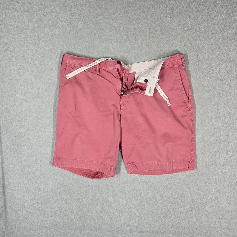 Polo Ralph Lauren Men Shorts 38 Pink Embroidered Chino Twill 8.5" Inseam Logo